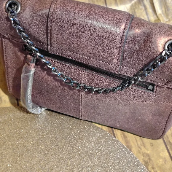 BCBGMAXAZRIA Brown Metallic Crossbody Bag - Picture 6 of 8